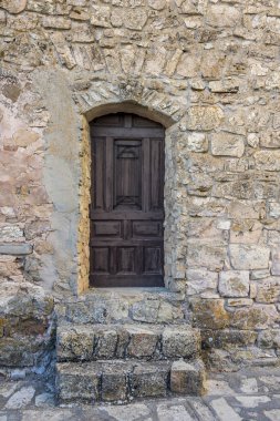 Eski kapı ve taş yapılar Medinaceli şehir. Soria castilla ve Leon İspanya