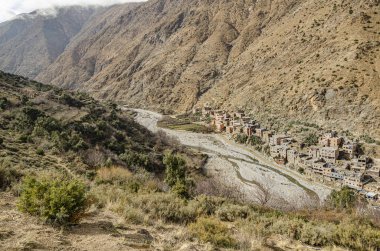 River Valley Ourika Yüksek Atlas Dağları. marakeş Fas