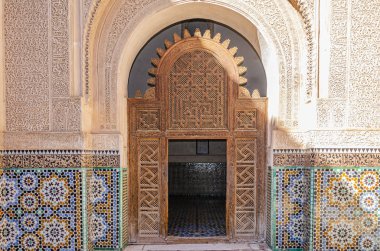 Fas kemerleri ve kapıları detay. Marakeş