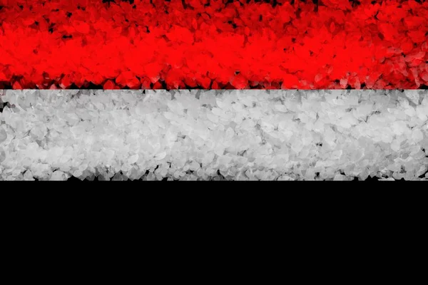 Suriye Ulusal bayrak siyah arka plan üzerine kalın renkli tricolor üzerinden