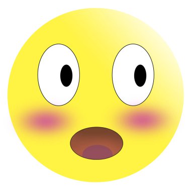 Beyaz arka plan izole üzerinde kızarmış Kırmızı yanakları ifade utanç