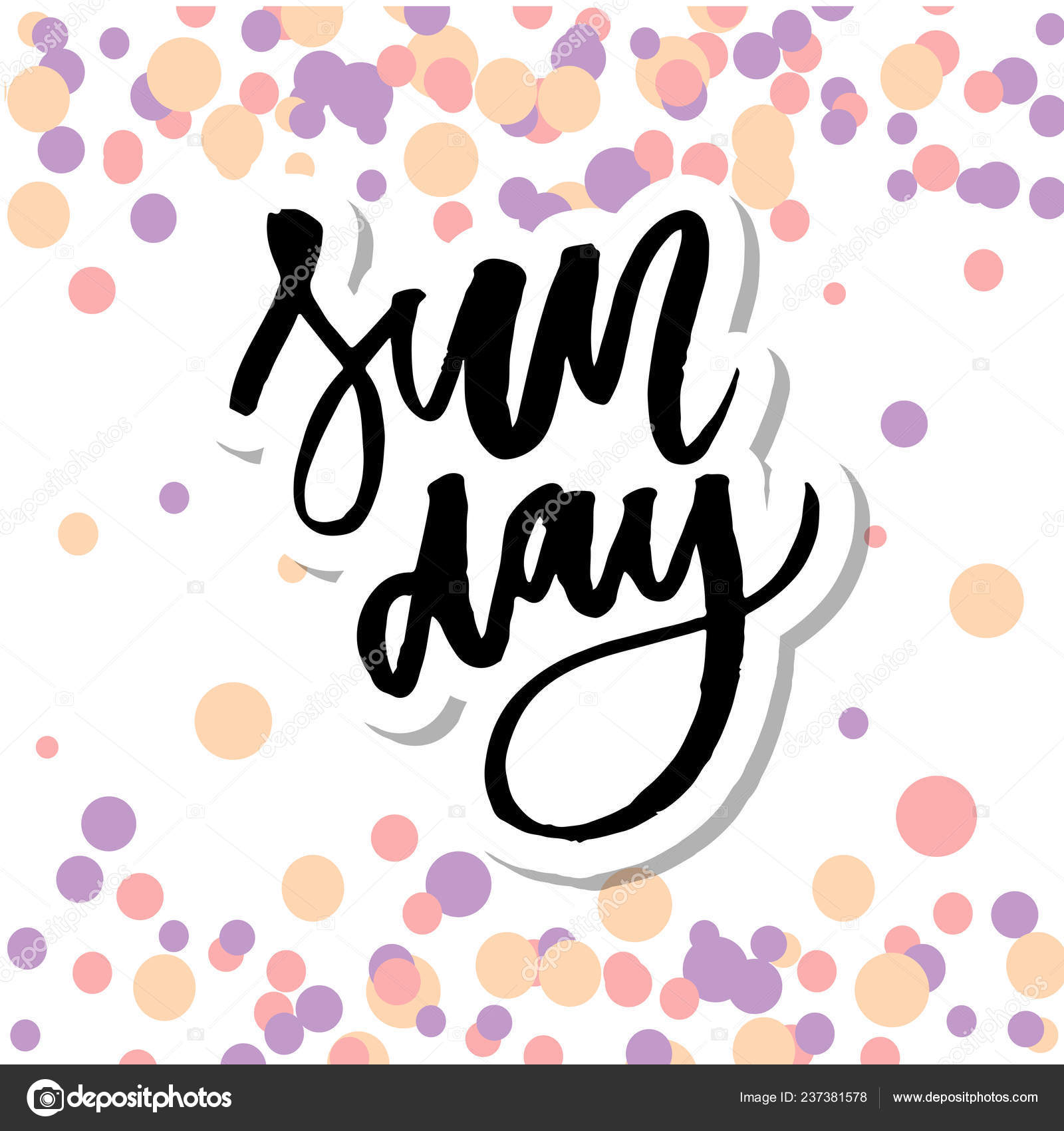 Domingo Diseno Inspirador Letras Para Carteles Flyers Camisetas