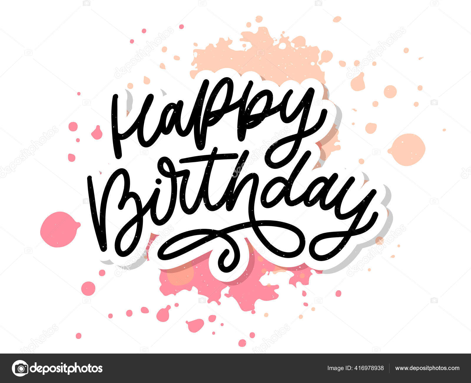 Joyeux Anniversaire Letterin Calligraphie Brosse Vecteur Typographie Texte Image Vectorielle Par Lemonkey C Illustration Joyeux Anniversaire Letterin Calligraphie Brosse Vecteur Typographie Texte Image Vectorielle Par Lemonkey C Illustration