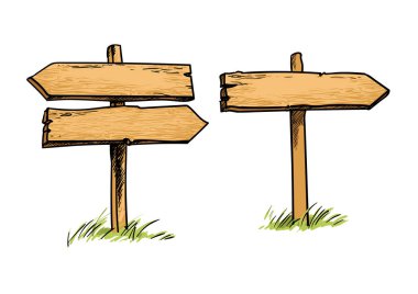 Çift ve tek yön işaretleri. Vektör.