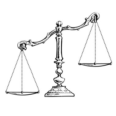 Dengesiz cales taslağını. Vektör