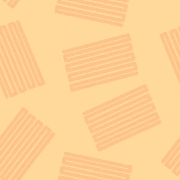 Безшовний Абстрактний Візерунок Невербальні Кремові Вертикальні Смуги Жовтому Тлі Фон — стоковий вектор