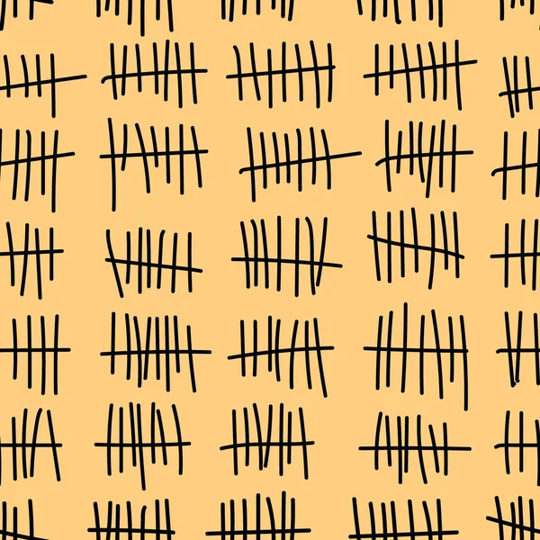 Seamless modeli. Yedi dikey çubukları ile yatay çizgiyi aştım. Kalan süre sayma. Son hafta.