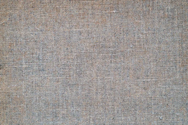 Gray Cotton Canvas Checkered Structure Coarse Filaments — Stock Photo, Image