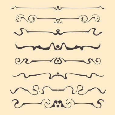 Düğün davetiyeleri, maketler, diploma, harfler, afiş ve diğer promosyon malzemeleri kaligrafi tasarım unsurları.