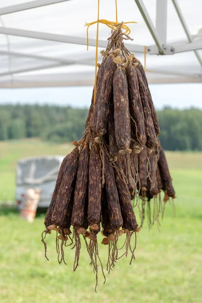 Salchicha Ahumada Del Granjero — Foto de Stock