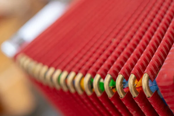 Antik müzik aleti akordeon.