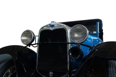 Eski, eski araba krom farlar.