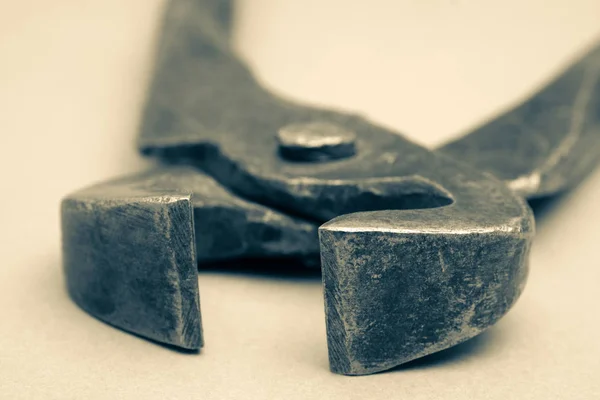 Hulpmiddelen Voor Het Trekken Van Nagels Oude Metalen Tangen — Stockfoto