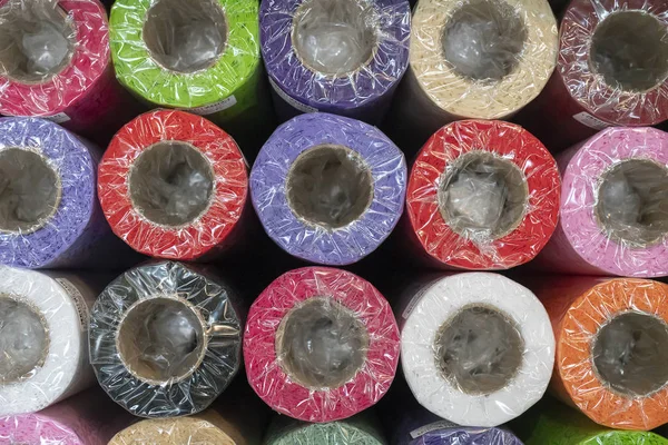 Decorative Wrapping Paper Rolls — Stock Photo, Image