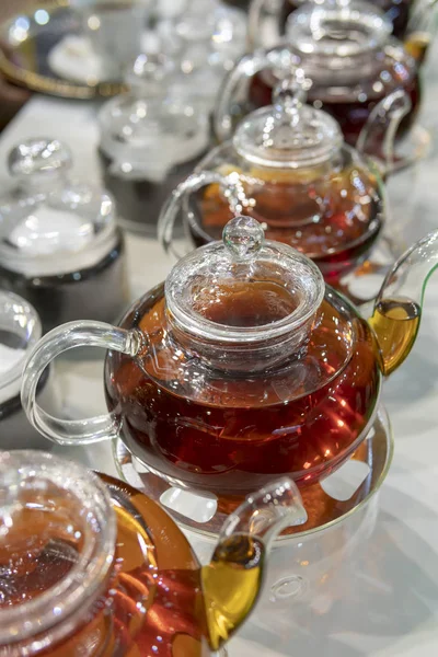 Tea Glass Transparent Teapot — Stock Photo, Image