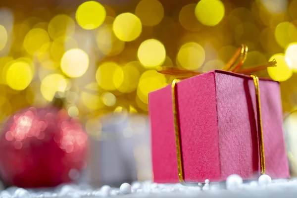 Caixas Presente Natal Espaço Cópia — Fotografia de Stock