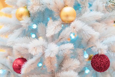 Noel arka plan - dalları, oyuncaklar.