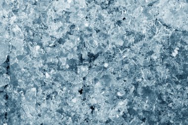 Kırık buz, yakın çekim, doku, arka plan çoğu parçaları