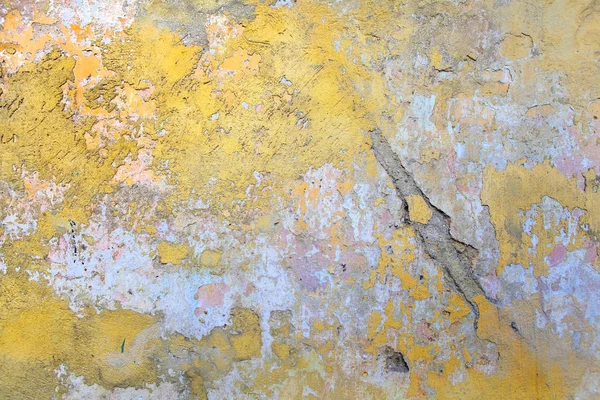 Żółtego Tynku Ścianie — Zdjęcie stockowe