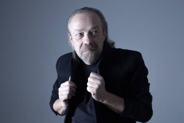 Mutlu beyaz adam winks