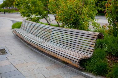 Park boş ahşap Bank