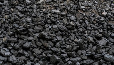 siyah yığın kömür, yakın çekim
