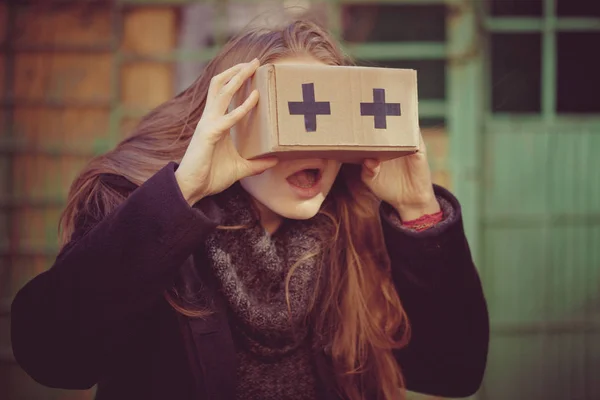 Gafas Realidad Virtual Cartón —  Fotos de Stock