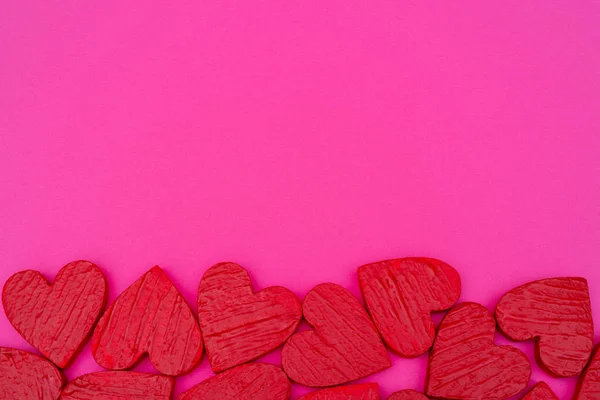 Postal Corazones Rojos San Valentín —  Fotos de Stock