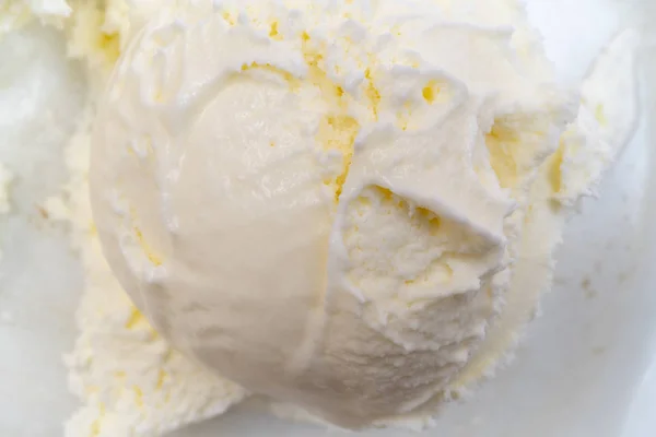 Vanilla Ice Cream Texture Background — Stock Photo, Image