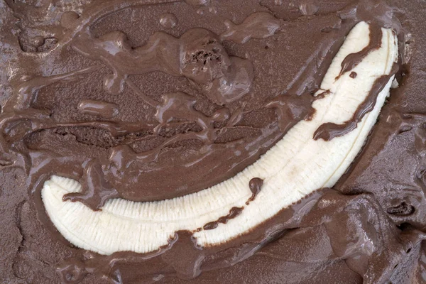 초콜릿 아이스크림의 짜임새입니다 — 스톡 사진
