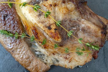 Fried meme sığır kemik üzerinde