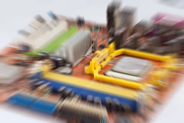 Abstrakta Suddig Bakgrund Med Dator Detaljer — Stockfoto