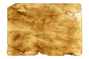 Kağıt yanmış eski, closeup çekim