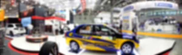 Cars exhibition, soft focus for background