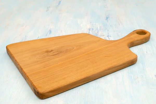 Wooden Oak Cutting Board Kitchenware Copy Space — Stock Photo, Image