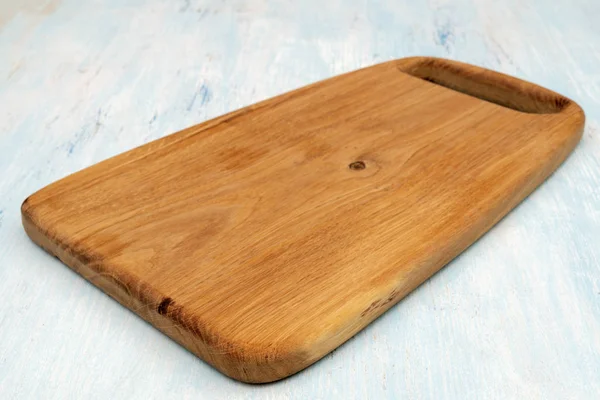 Wooden Oak Cutting Board Kitchenware Copy Space — Stock Photo, Image