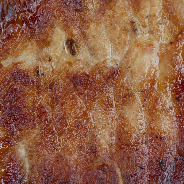 Tavada ızgara domuz eti, closeup atış