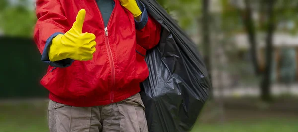 Empty Plastic Bottles Trash Bag — Stock Photo, Image