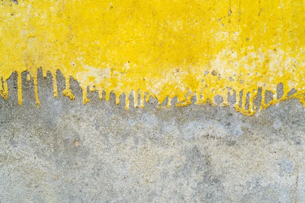 Close Textured Wall Yellow Paint — Stock Photo, Image