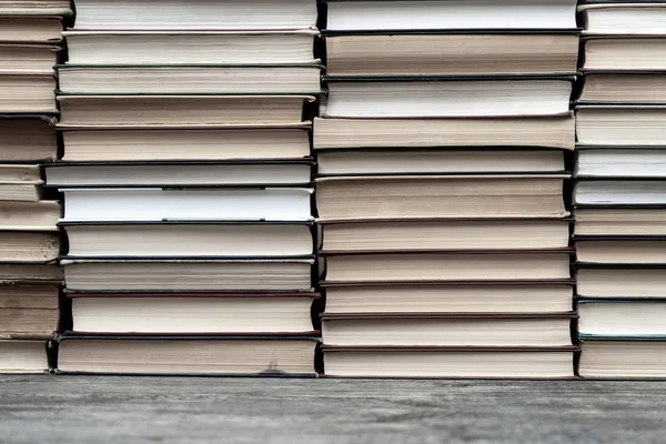 Close Stacks Books Table — Stock Photo, Image