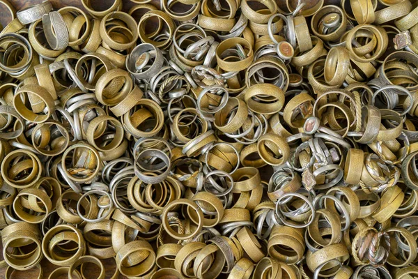 Jóias Metal Feitas Mão Anéis Cobre — Fotografia de Stock