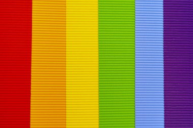 Oluklu kağıt renkli arka plan. Yumuşak odak. Kopyalama alanı