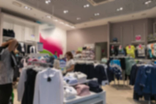 Interior Clothing Store Blurred Background — Stock Photo, Image