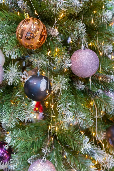 Bela Árvore Páscoa Com Decorações Natal — Fotografia de Stock