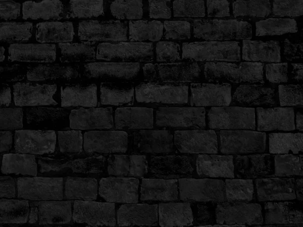 Mur Briques Noires Texture Sombre Architecturale Résumé Fond Noir — Photo