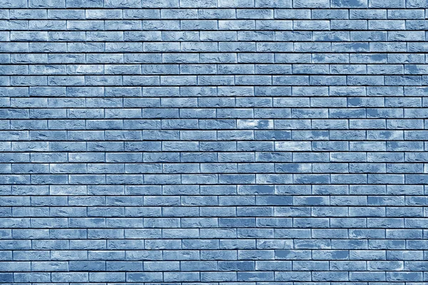 Colorful Brick Wall Texture Loft Interior Design Blue Paint Facade — Stock Photo, Image