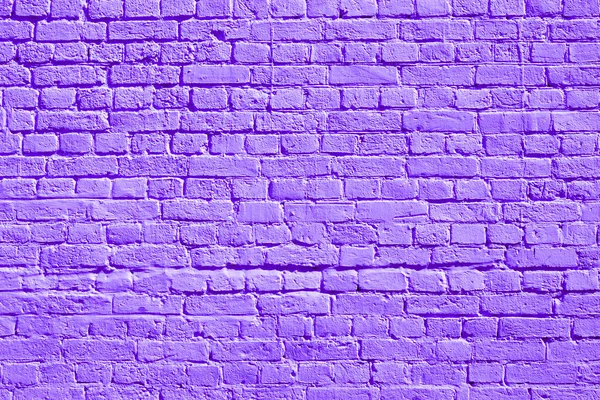 Violet Brick Wall Loft Interior Design Violet Paint Facade Architectural — Stock Photo, Image