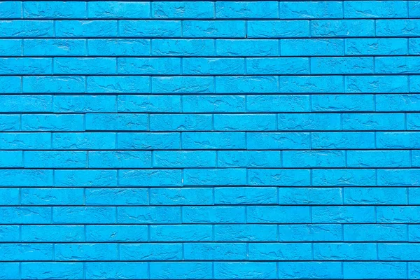 Colorful Brick Wall Texture Loft Interior Design Blue Paint Facade — Stock Photo, Image