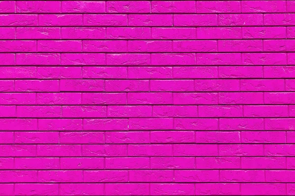 Textura Colorida Pared Ladrillo Loft Diseño Interiores Pintura Fucsia Fachada — Foto de Stock