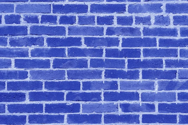 Abstraktní Modrá Cihlová Zeď Pozadí — Stock fotografie